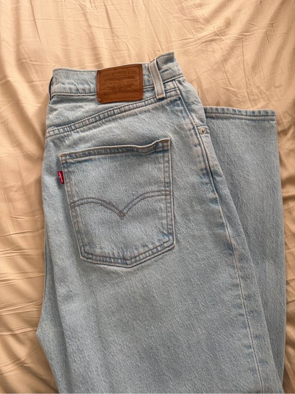 Levi's Light Blue High Slim Straight Jeans